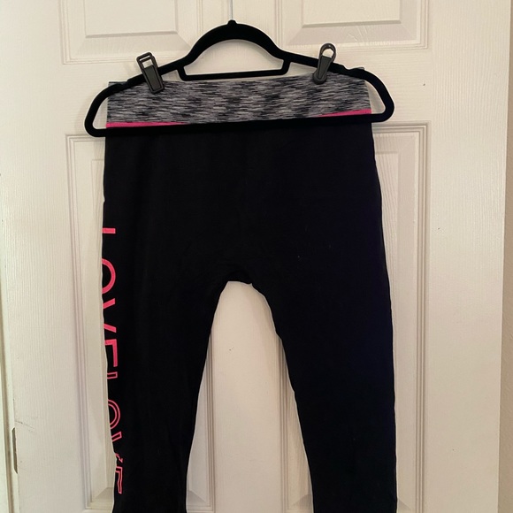 Capri workout leggings cute size large - Picture 2 of 4